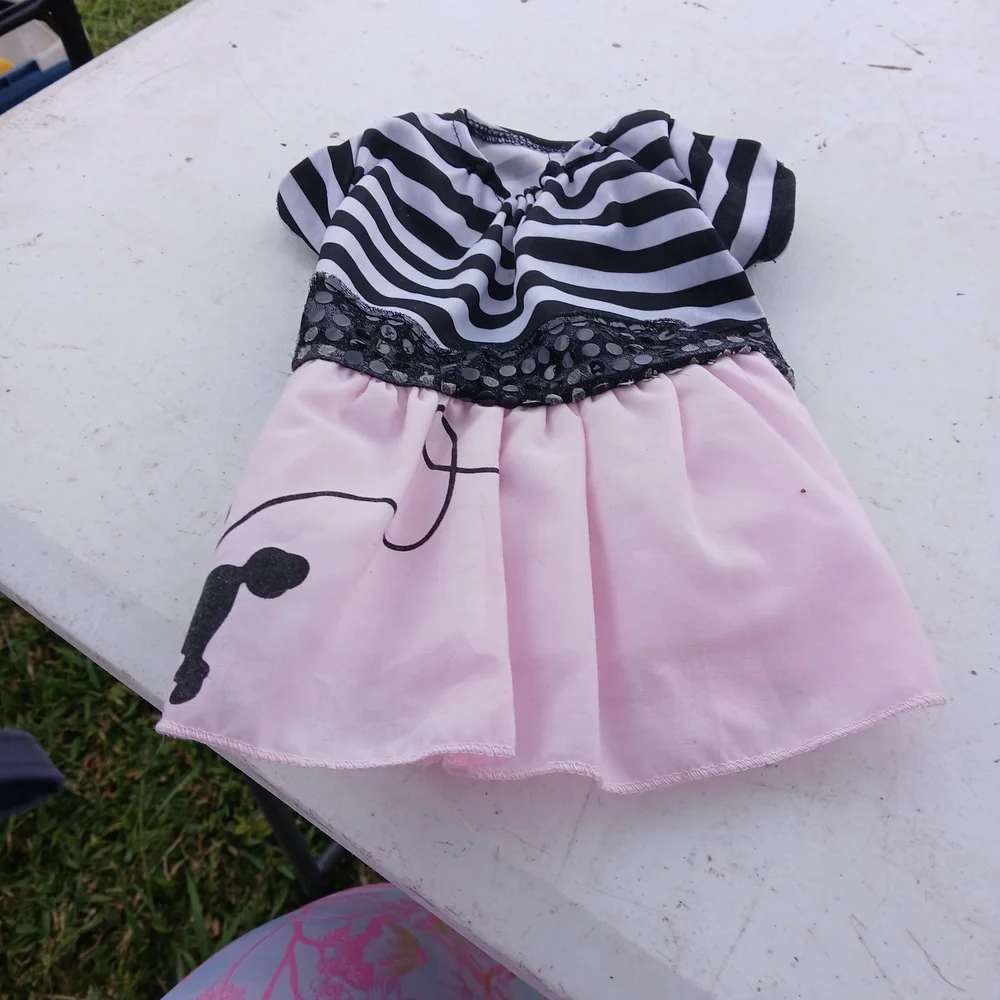 Pink and Red Heart Dog Dress